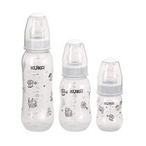 Kit 3 Mamadeiras Kuka Estojo Big Natural Ortôdontica-( Branco)
