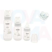 Kit 3 Mamadeiras Orto. Estamp. Branca +chup.orto Estam. fase 1 Kuka Kit 3 Mamadeiras Orto. Estamp. Branca +chup.orto Estam. fase 1 Kuka