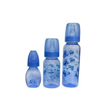 Kit 3 Mamadeiras Para Bebê Bico Redondo 60ml 140ml 240ml Anplas