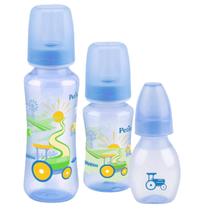 Kit 3 Mamadeiras Petita com Chuquinha Bico Reto 100% Silicone 60/140/240 mL Kit 3 Mamadeiras Petita com Chuquinha Bico Reto 100% Silicone 60/140/240 mL