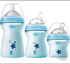 Kit 3 Mamadeiras Step Up azul 150, 250 E 330ml - Chicco