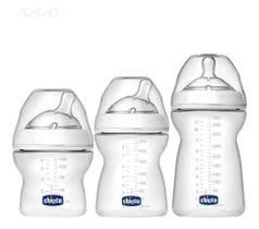 Kit 3 Mamadeiras Step Up Transp 150, 250 E 330ml - Chicco Kit 3 Mamadeiras Step Up Transp 150, 250 E 330ml - Chicco