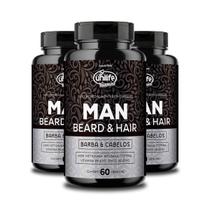 Kit 3 Man Beard & HairUnilife60 Cápsulas 600mg Kit 3 Man Beard & HairUnilife60 Cápsulas 600mg