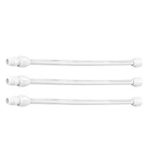 Kit 3 Mangueira Engate Flexível 40cm 1/2 Pia Privada C Niple