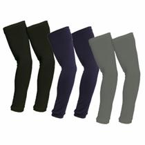 Kit 3 Manguitos Mangas Proteção De Braço Térmico Malha Proteçao Uv