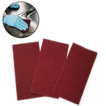 Kit 3 Manta Abrasiva Media Polimento Vermelha 225x110mm Starfer