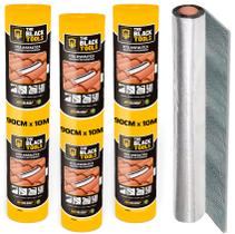 Kit 3 Manta Asfaltica Auto Adesiva Aluminizada 90cm X 10m