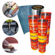 Kit 3 Manta Asfáltica Fita Telhado Autoadesiva 60 cm X 10m