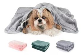 Kit 3 Manta Cobertor Pet 80cm x 100cm Confortável Acabamento Em Bainha