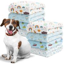 Kit 3 Mantas Cachorro Algodão Suave Azul Frio Suave 70X90 Kit 3 Mantas Cachorro Algodão Suave Azul Frio Suave 70X90