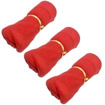 Kit 3 Mantas Cobertor Pet Soft Vermelho 90x75cm Kit 3 Mantas Cobertor Pet Soft Vermelho 90x75cm
