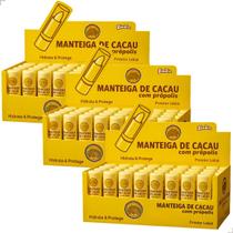 Kit 3 Manteiga De Cacau Com Própolis Protetor Labial 150 Unidade Hidrata Protege Hidratante Original