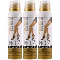 Kit 3 Maquiagem Para Pernas Spray Neez Profissional Esconde Estrias Celulites Morena Clara 150ml Kit 3 Maquiagem Para Pernas Spray Neez Profissional Esconde Estrias Celulites Morena Clara 150ml