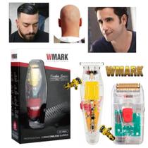 Kit 3 Maquina de Cabelo Wmark NG108 NG202 NG987 Transparente