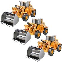 Kit 3 Máquina de Construção Trator Pá Carregadeira de Coleção 12cm com Parte de Ferro Kit 3 Máquina de Construção Trator Pá Carregadeira de Coleção 12cm com Parte de Ferro