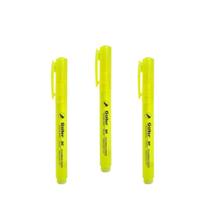 Kit 3 Marca Texto Goller Amarelo Fluorescente