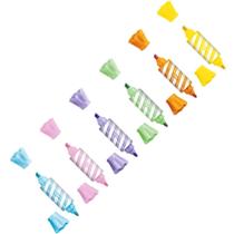 Kit 3 Marca Texto Mini Balinha Ponta Dupla TRIS Holic Fofurices