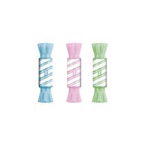 Kit 3 Marca Texto Mini Balinha Ponta Dupla Tris Holic Fofurices