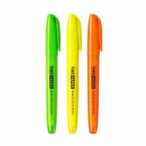 Kit 3 Marca Texto Yins Paper Verde Amarelo Laranja Escolar Fluorescente Kit 3 Marca Texto Yins Paper Verde Amarelo Laranja Escolar Fluorescente