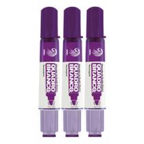 Kit 3 Marcador Canetão Para Quadro Branco Recarregável Não Mancha