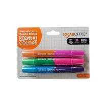 Kit 3 Marcadores Quadro Branco 2 Em 1 6 cores Jocar Novas Cores Aula Lousa Kit 3 Marcadores Quadro Branco 2 Em 1 6 cores Jocar Novas Cores Aula Lousa