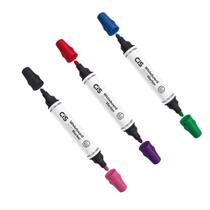 Kit 3 Marcadores Whiteboard DUO Maker - CIS