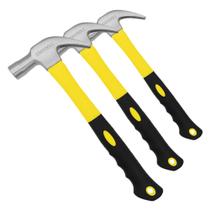 Kit 3 Martelos Tipo Unha 370g E 27cm Cabo De Fibra Emborrachado Cabeça De Aço Profissional Startools Kit 3 Martelos Tipo Unha 370g E 27cm Cabo De Fibra Emborrachado Cabeça De Aço Profissional Startools