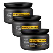 Kit 3 Máscara de Reconstrução Capilar Regeneração Pós Química Óleo de Coco 250g Eudora Siàge Kit 3 Máscara de Reconstrução Capilar Regeneração Pós Química Óleo de Coco 250g Eudora Siàge
