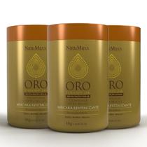 Kit 3 Máscara Hidratante Capilar Oro Therapy NatuMaxx 1 kg