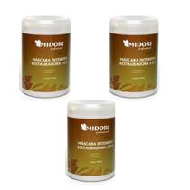 Kit 3 Máscara Intensiva Reconstrutora Midori S.O.S 1Kg profissional hidratação Kit 3 Máscara Intensiva Reconstrutora Midori S.O.S 1Kg profissional hidratação