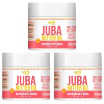 Kit 3 Mascara Juba Butter Oil Manteiga Tratamento Intensivo Nutrição Widi Care 500g