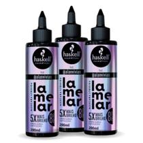 Kit 3 Máscara Líquida Haskell Lamelar 5X Mais Brilho 200mL