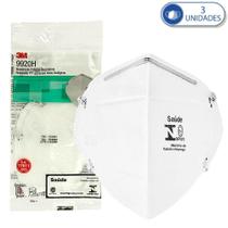 Kit 3 Máscaras 3M 9920H Descartáveis Para Proteção