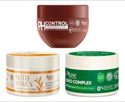 Kit 3 Máscaras Apice Cronograma Capilar Ph Control Nutri Bio Kit 3 Máscaras Apice Cronograma Capilar Ph Control Nutri Bio
