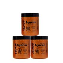 Kit 3 Máscaras De Açucar Coiffer 500g Cabelos Quebradiços