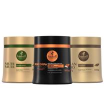 Kit 3 Máscaras de Tratamento Haskell Encorpa + Murumurú + Mandioca 500g Kit 3 Máscaras de Tratamento Haskell Encorpa + Murumurú + Mandioca 500g