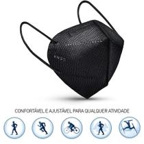 Kit 3 Máscaras Descartáveis KN95 WWDoll Cinco Camadas Preta Kit 3 Máscaras Descartáveis KN95 WWDoll Cinco Camadas Preta