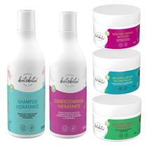 Kit 3 Máscaras do Cronograma Capilar + Shampoo + Condicionador Betobita Kit 3 Máscaras do Cronograma Capilar + Shampoo + Condicionador Betobita
