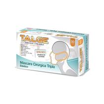 Kit 3 Máscaras Tripla Descartável Branca Filtro Talge 50Un