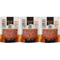 Kit 3 massa fusilli cenoura gourmet leve e fonte de proteina rica em fibras 300g sem gluten casarão