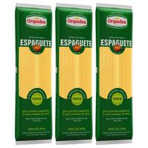 Kit 3 Massa Orquídea Espaguete com Ovos 500g