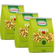 Kit 3 Massa Orquídea Penne Sêmola 500g