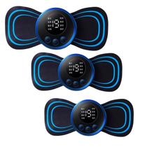 Kit 3 Massageador Elétrico Cervical Pescoço Pernas Portátil