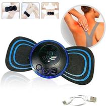 Kit 3 Massageadores Portáteis Usb Para Dor Lombar E Ombros