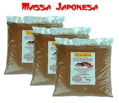 Kit 3 Massas Japonesa Tilajapa Para Pesca de Tilápias 3x500g Kit 3 Massas Japonesa Tilajapa Para Pesca de Tilápias 3x500g