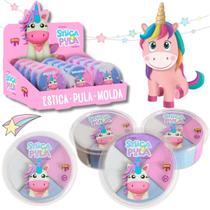 Kit 3 Massinha De Modelar Estica Pula Molda Unicórnio Massa Slime Gelele 20g Lançamento Kit 3 Massinha De Modelar Estica Pula Molda Unicórnio Massa Slime Gelele 20g Lançamento