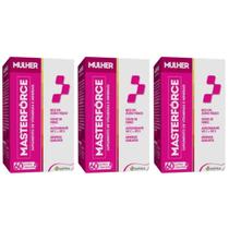 Kit 3 Masterforce Mulher Suplemento Alimentar 60 cápsulas Kit 3 Masterforce Mulher Suplemento Alimentar 60 cápsulas