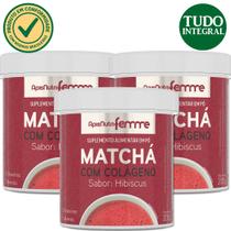 Kit 3 Matchá Soluvel Hibiscus