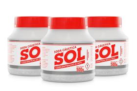 Kit 3 matéria prima de 500g para sabão em escama 99 para fazer sabão artesanal limpar ralos Kit 3 matéria prima de 500g para sabão em escama 99 para fazer sabão artesanal limpar ralos