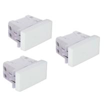 Kit 3 Md Pulsador Campainha Branco Orion Schneider S70110604 Kit 3 Md Pulsador Campainha Branco Orion Schneider S70110604